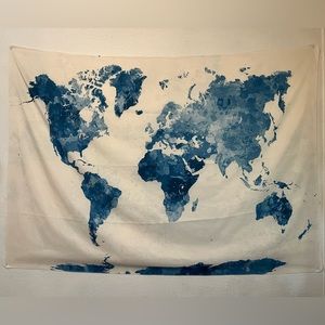 World Map Tapestry